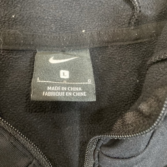 Nike Women's  Plus Size‎ Black Loose Fit Quarter Zip Pullover Hoodie Size Large - Picture 2 of 7